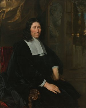 Portrait of Pieter de la Court by Abraham Lambertsz Van Den Tempel Oil Painting