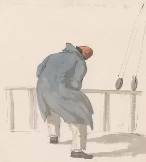 Bootsman aan boord van het schip l'Heureuse Marianne Oil painting by Abraham-Louis-Rodolphe Ducros