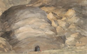Exterieur van grot Santa Maria Capella by Abraham-Louis-Rodolphe Ducros Oil Painting