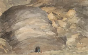 Exterieur van grot Santa Maria Capella by Abraham-Louis-Rodolphe Ducros Oil Painting