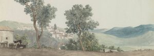 Gezicht op Paterno by Abraham-Louis-Rodolphe Ducros Oil Painting