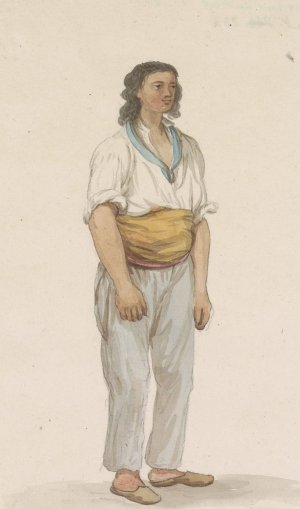 Jongen in herberg op Malta Oil painting by Abraham-Louis-Rodolphe Ducros