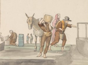 Klederdrachten van eiland Gozo by Abraham-Louis-Rodolphe Ducros Oil Painting