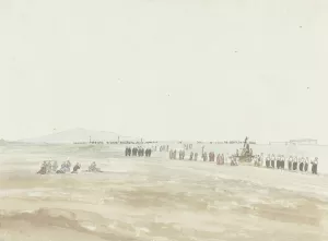 Processie in de omgeving van Cerignola by Abraham-Louis-Rodolphe Ducros Oil Painting