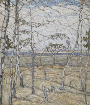 Birch Trees by Abraham Manievich Oil Painting