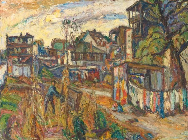 Main Product Photo of City Scene Painting by Abraham Manievich