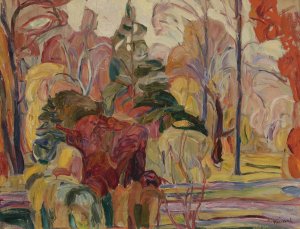 Fall Scene by Abraham Manievich Oil Painting