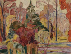 Fall Scene by Abraham Manievich Oil Painting