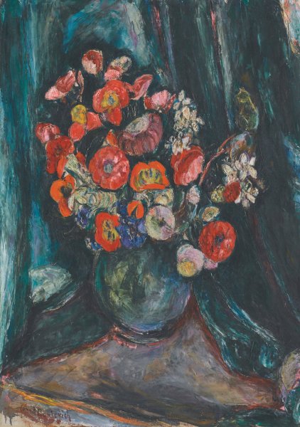 Main Product Photo of Still Life With Poppies Painting by Abraham Manievich