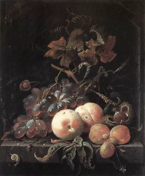 Still-Life with Fruits Oil painting by Abraham Mignon