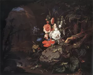 The Nature as a Symbol of Vanitas by Abraham Mignon Oil Painting