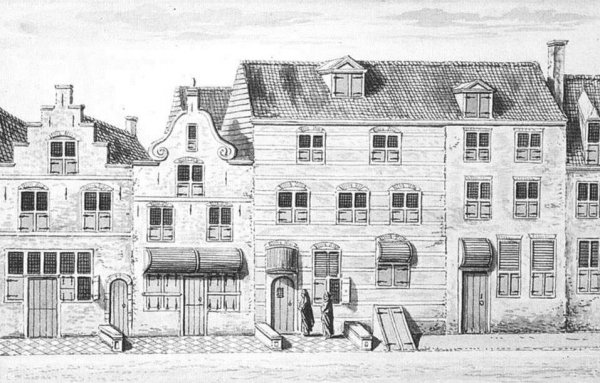 Main Product Photo of The Jesuit Church on the Oude Langendijk in Delft Painting by Abraham Rademaker