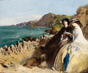 By the Seaside by Abraham Solomon Oil Painting