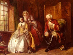 The Bashful Lover by Abraham Solomon Oil Painting