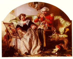The Lion in Love by Abraham Solomon Oil Painting
