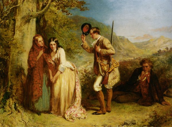 Main Product Photo of The Valor of Love Painting by Abraham Solomon