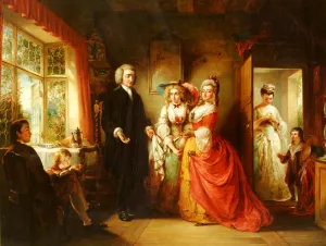 The Vicar of Wakefield by Abraham Solomon - Oil Painting Reproduction