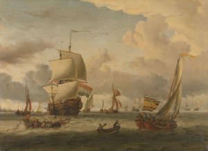 The Roads of Enkhuizen by Abraham Storck Oil Painting