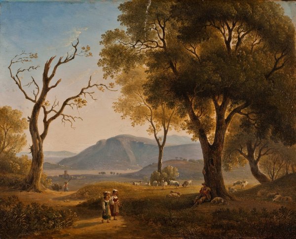 Main Product Photo of Italian Landscape Painting by Abraham Teerlink