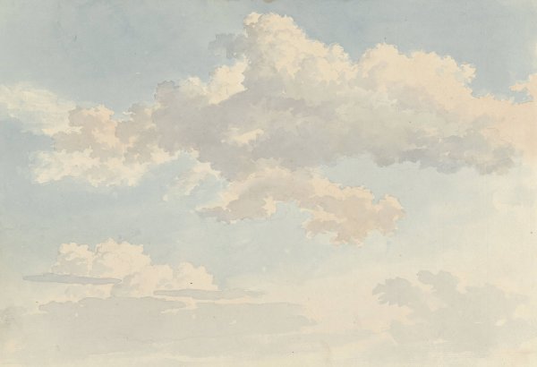 Main Product Photo of Wolken tegen blauwe lucht  Painting by Abraham Teerlink