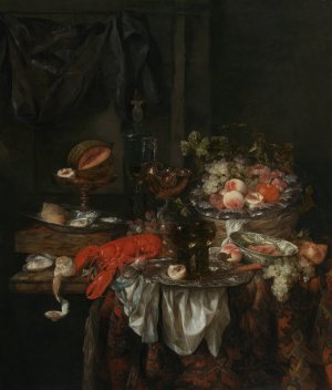 Banquet Still Life by Abraham Van Beyeren Oil Painting
