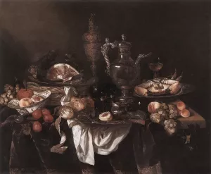 Banquet Still-Life by Abraham Van Beyeren Oil Painting