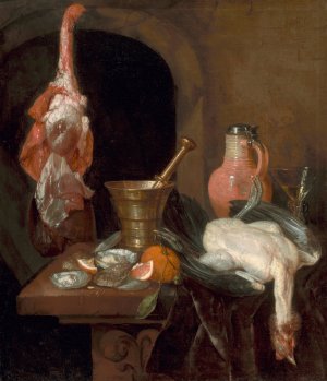 Preparations for a Meal by Abraham Van Beyeren Oil Painting