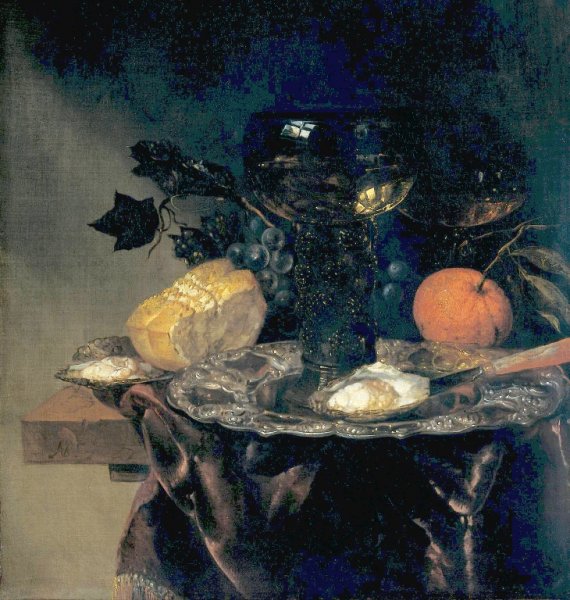 Main Product Photo of Still Life with Oysters Painting by Abraham Van Beyeren