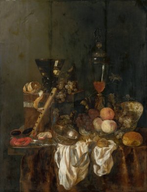 Sumptuous Still Life by Abraham Van Beyeren Oil Painting