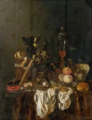 Sumptuous Still Life by Abraham Van Beyeren Oil Painting