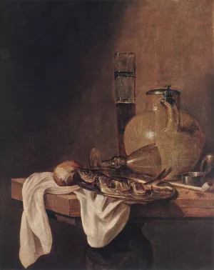 The Breakfast by Abraham Van Beyeren - Oil Painting Reproduction