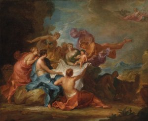 Erziehung Des Jupiterknaben by Abraham Van Diepenbeeck Oil Painting