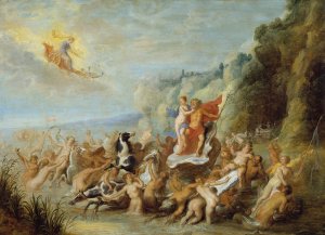 Neptune and Amphitrite by Abraham Van Diepenbeeck Oil Painting