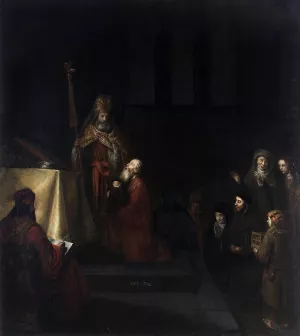 Presentation in the Temple by Abraham Van Dijck - Oil Painting Reproduction