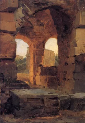 Arches of the Colosseum by Achille-Etna Michallon - Oil Painting Reproduction