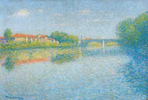 La Garonne a Toulouse Oil painting by Achille Lauge