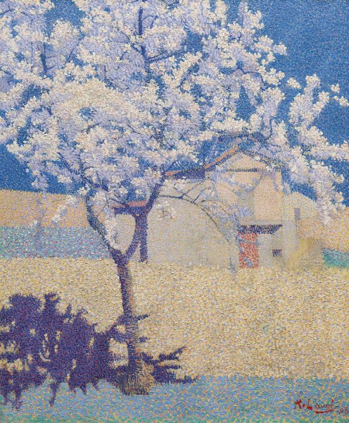 L'Arbre En Fleur  by Achille Lauge - Hand-Painted Oil Painting Reproduction