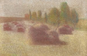 Les Gerbes by Achille Lauge Oil Painting