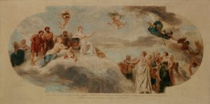 La Ville de Paris recevant le concours de l'agriculture, de l'industrie et des arts by Achille Louis Joseph Sirouy Oil Painting