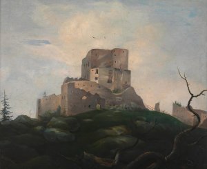 Die Ruine Wittinghausen by Adalbert Stifter Oil Painting