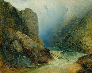 Die Teufelsmauer bei Hohenfurt by Adalbert Stifter Oil Painting
