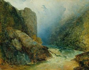 Die Teufelsmauer bei Hohenfurt by Adalbert Stifter Oil Painting
