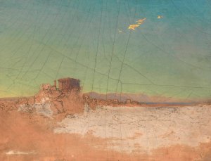 Griechische Tempelruinen by Adalbert Stifter Oil Painting
