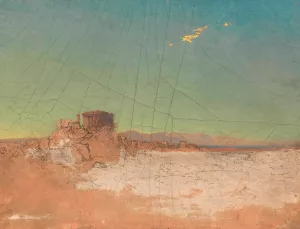 Griechische Tempelruinen by Adalbert Stifter Oil Painting