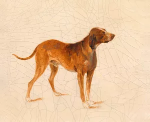 Jagdhund by Adalbert Stifter Oil Painting