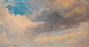 Wolkenstudie by Adalbert Stifter Oil Painting