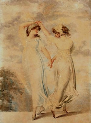 Two Sisters by Adam Buck Oil Painting