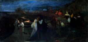 Garden of Love by Adam Chmielowski Oil Painting