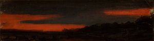 Sunset by Adam Chmielowski Oil Painting