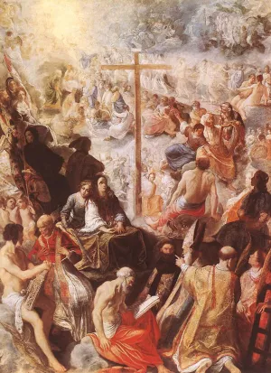 Glorification of the Cross by Adam Elsheimer - Oil Painting Reproduction